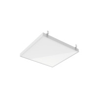  Светодиодный светильник VARTON GR070 2.0 45 W 6500 K 588х588х50 мм с планками для подвеса с призматическим рассеивателем аварийный белый IP40